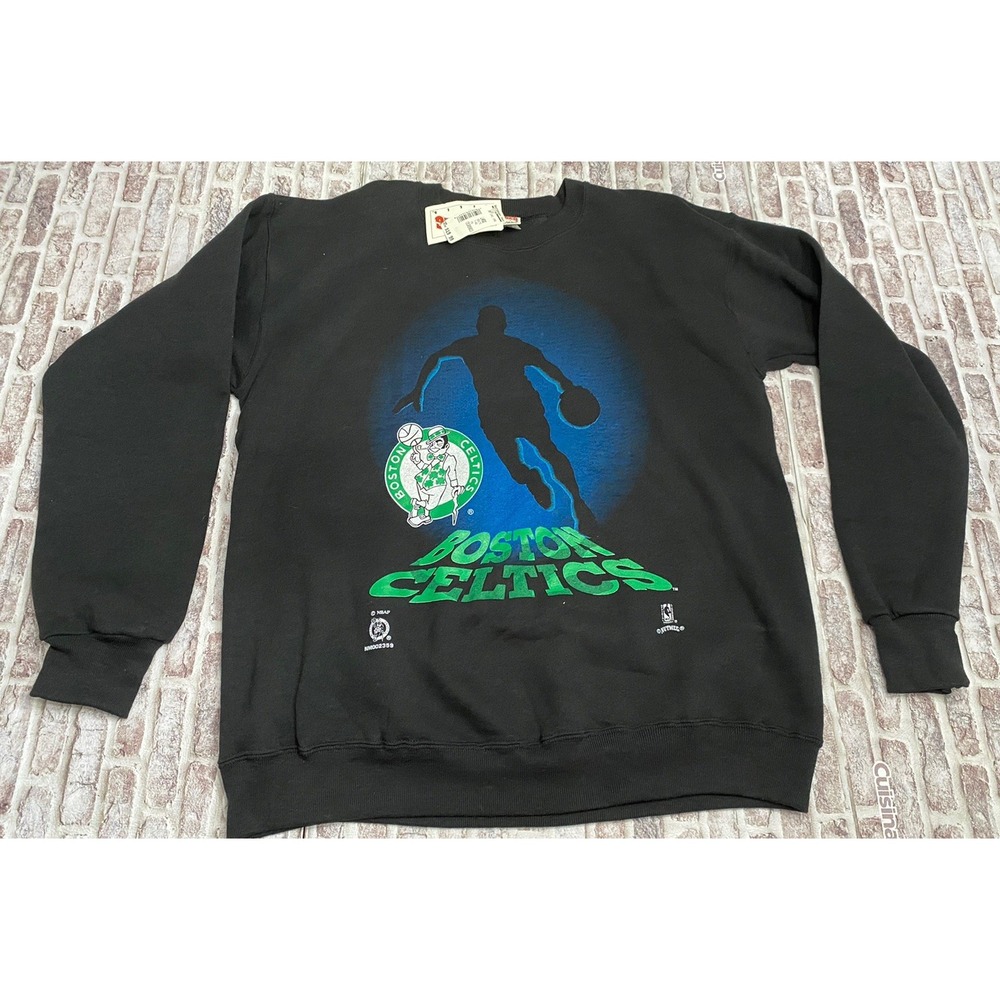 Vintage Boston Celtics 90's Nutmeg Mills‎ NBA Crewneck Sweatshirt NWT Large